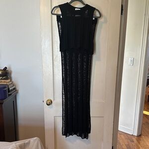 superdown Black Knit Two-Piece Set – Size Small